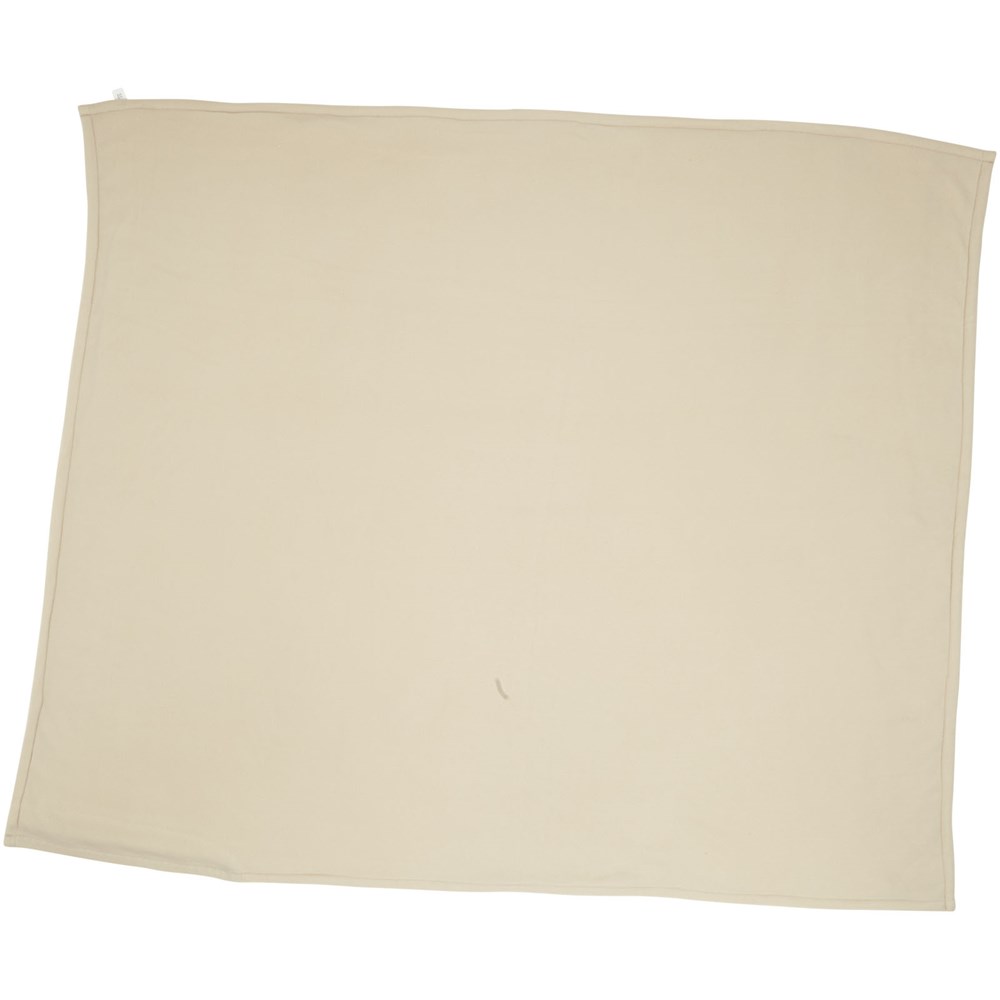Springwood Decke aus weichem Fleece und Sherpa-Plaid offwhite