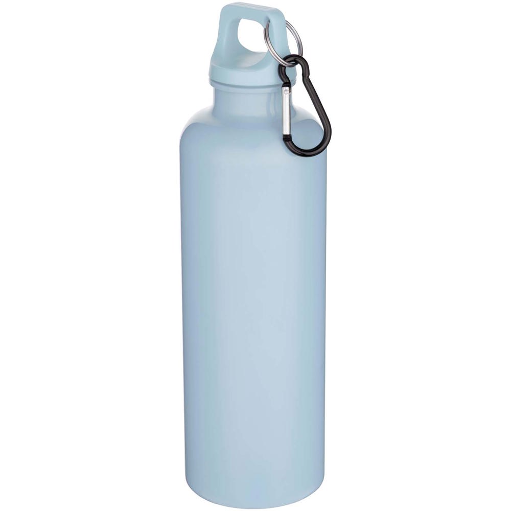 Bouteille d’eau Oregon de 750 ml en plastique recyclé uni certifié RCS avec mousqueton Bleu nuage