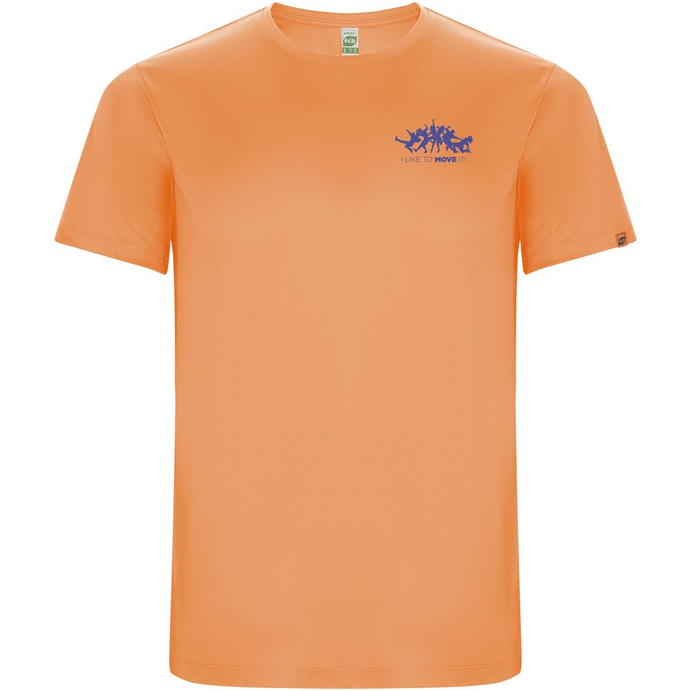 T-shirt sport Imola à manches courtes pour enfant Fluor Orange