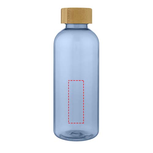 Bouteille de sport Ziggs 650 ml en plastique recyclé Bleu translucide