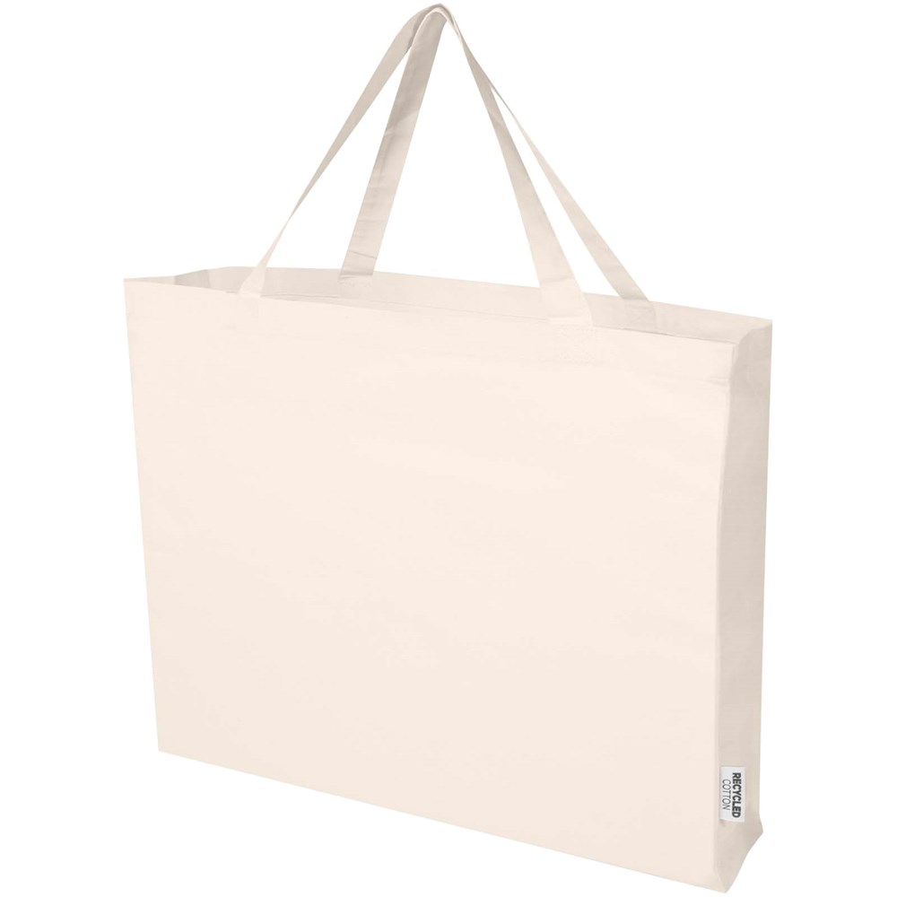 Odessa 220 g/m² Baumwoll Tragetasche aus GRS recycelter Baumwolle 40L natur
