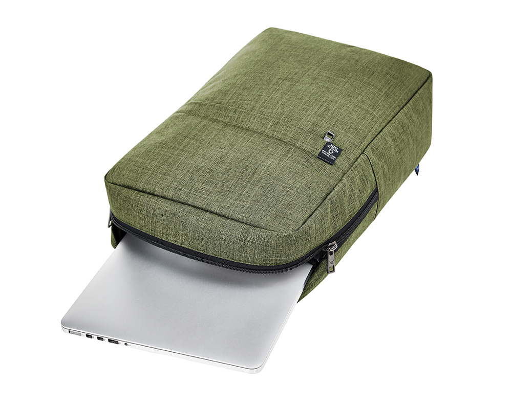 Notebook-Rucksack EUROPE grün meliert