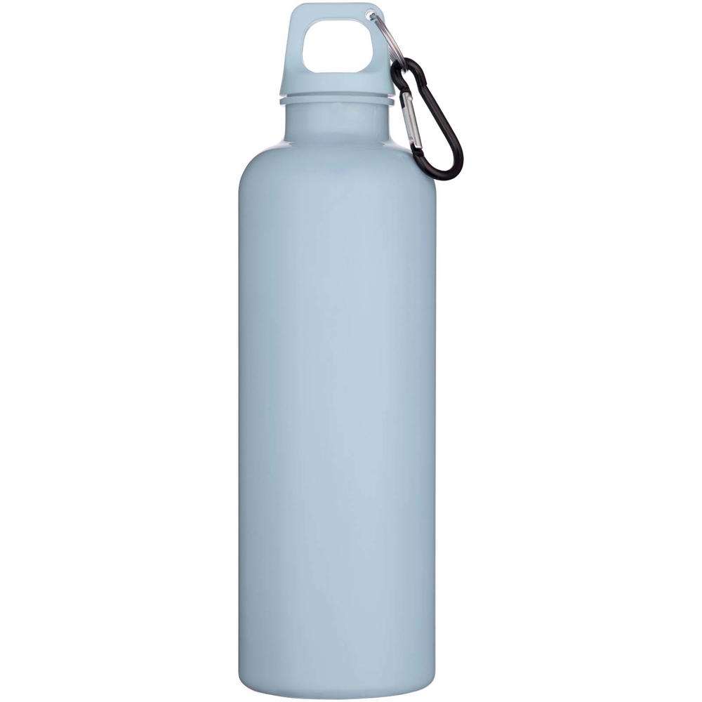 Bouteille d’eau Oregon de 750 ml en plastique recyclé uni certifié RCS avec mousqueton Bleu nuage