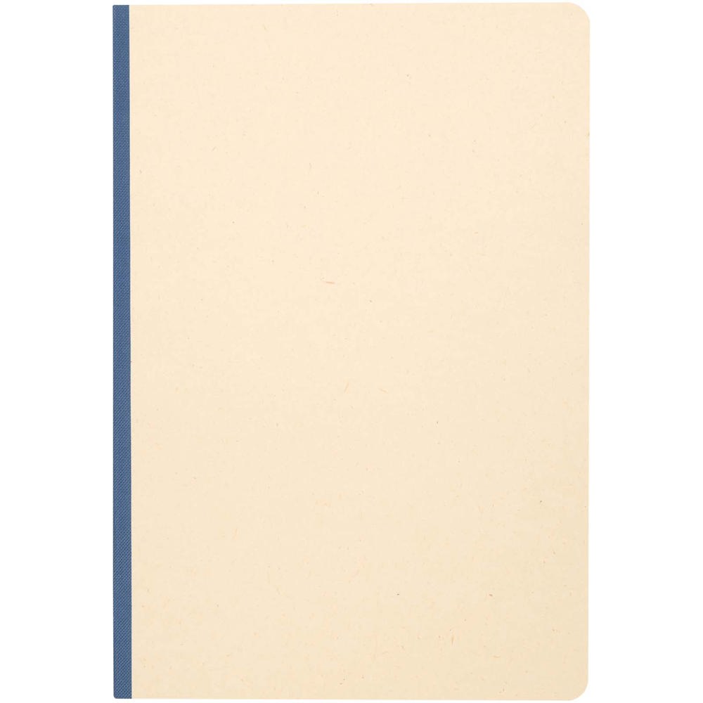 Carnet A5 Liliana à couverture souple en canne à sucre et RPET Bleu océan