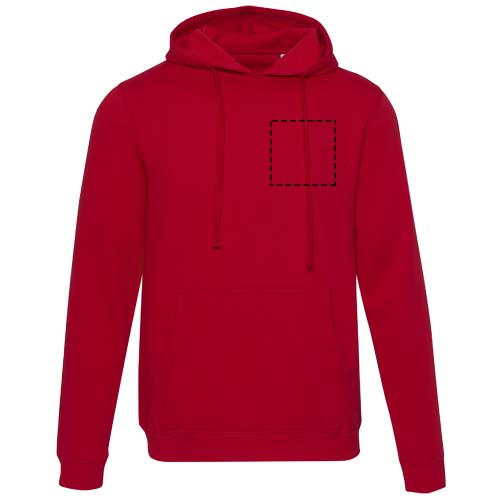 Jasper 280 g/m² Kapuzenpullover Unisex rot