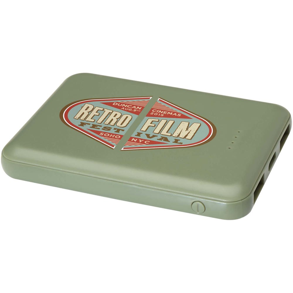 Asama 5000 mAh Typ-C Powerbank aus recyceltem Kunststoff heather grün