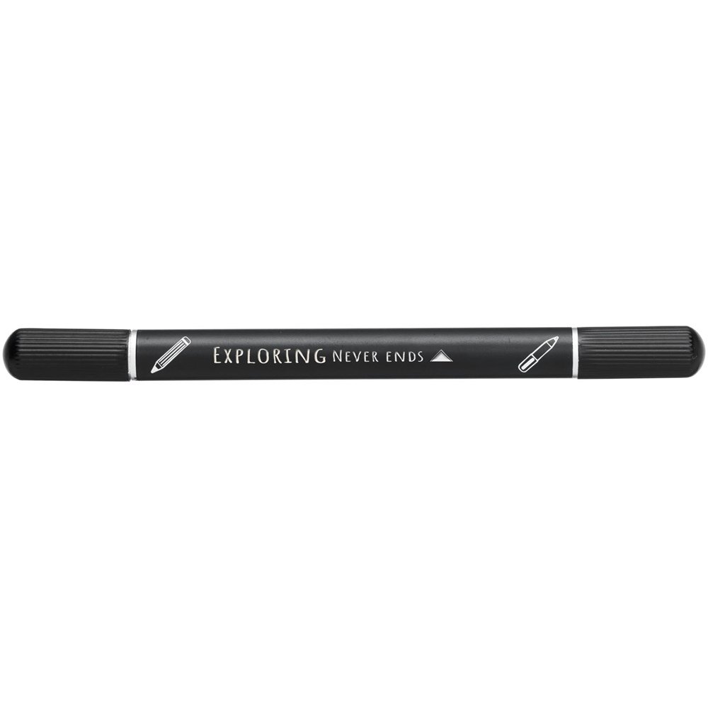 Ensemble stylo à bille et carnet de notes Skribo Noir