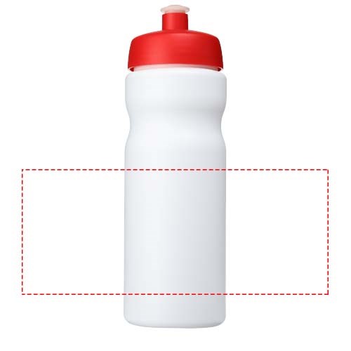 Baseline® Plus 650 ml Sportflasche rot, weiss