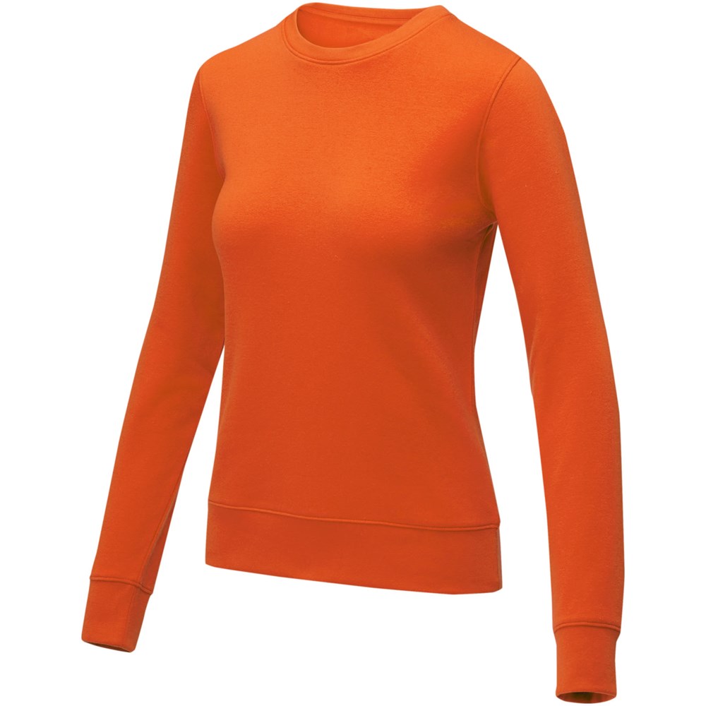 Zenon Damenpullover mit Rundhalsausschnitt orange