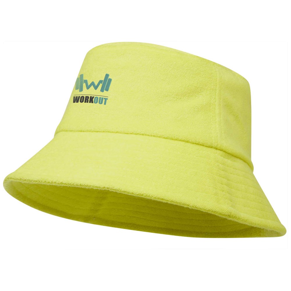 Chapeau anti-UV Melo en tissu éponge recyclé GRS Citron vert