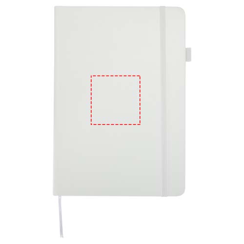 Carnet Liss A5 à couverture rigide en plastique recyclé blanc