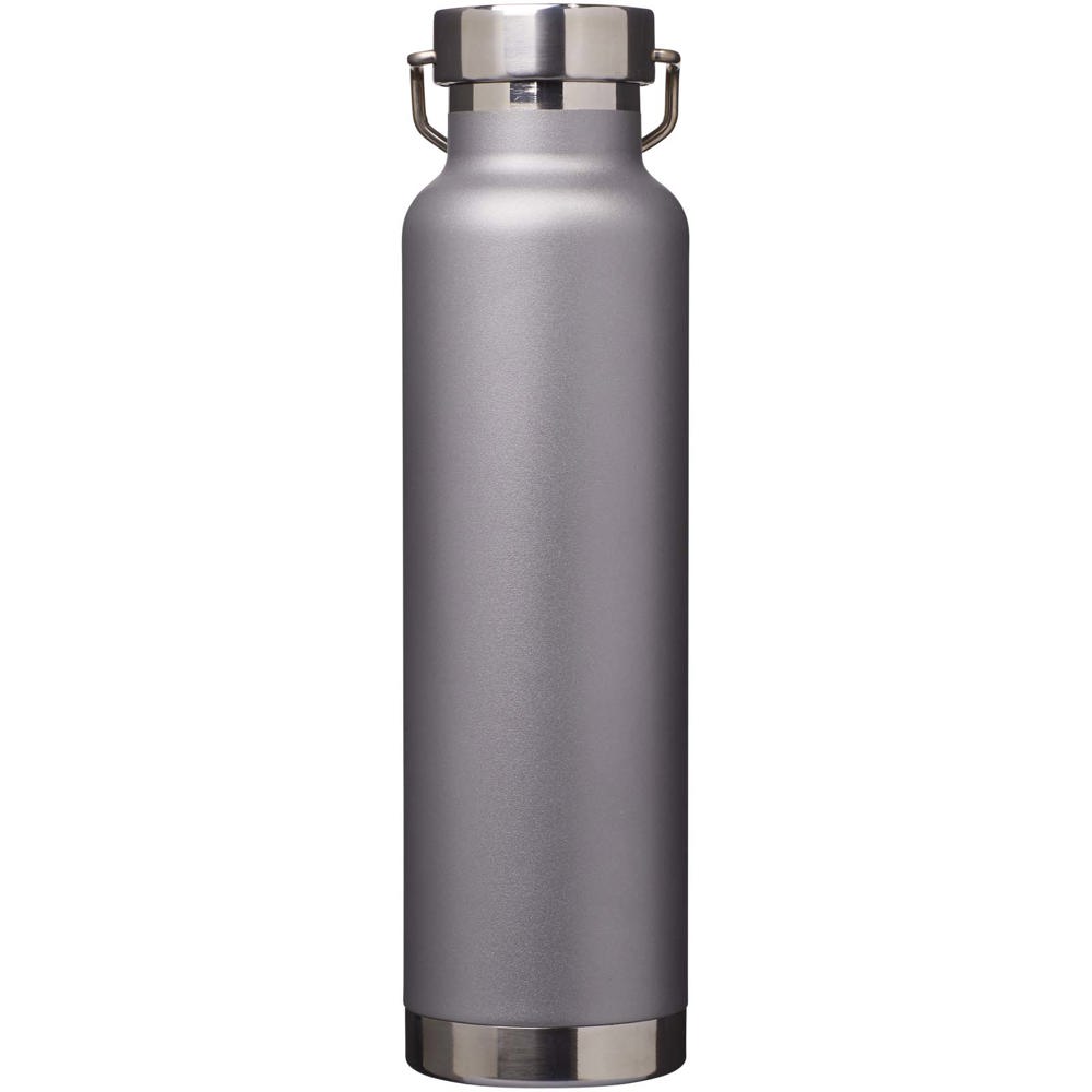 Bouteille avec isolation sous vide Astra de 650 ml en cuivre et acier inoxydable recyclé certifié RCS Gris