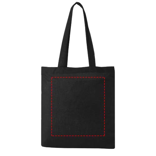 Madras 140 g/m² Baumwoll Tragetasche 7L schwarz