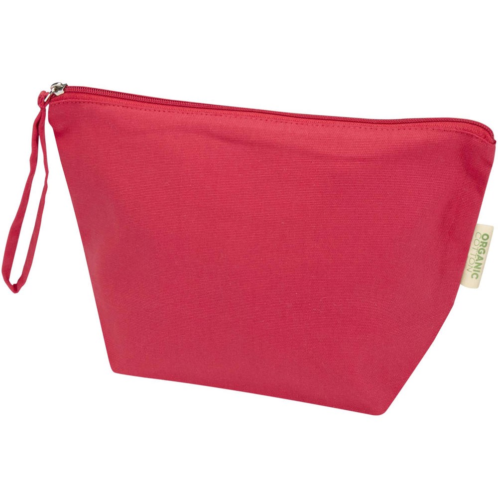 Grande pochette à accessoires Odisha de 3 L bio certifiée OCS 180 g/m² rouge