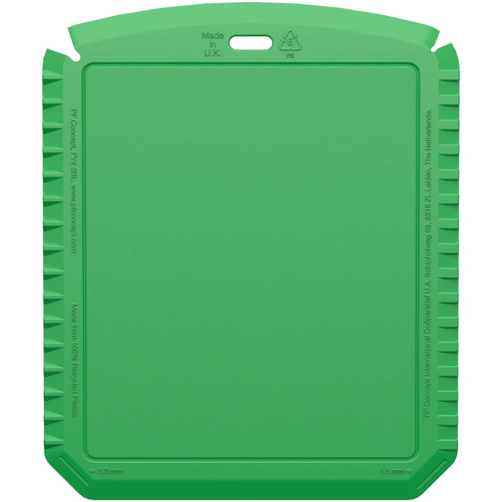 Grattoir à glace Thrym rectangulaire et en plastique recyclé Vert