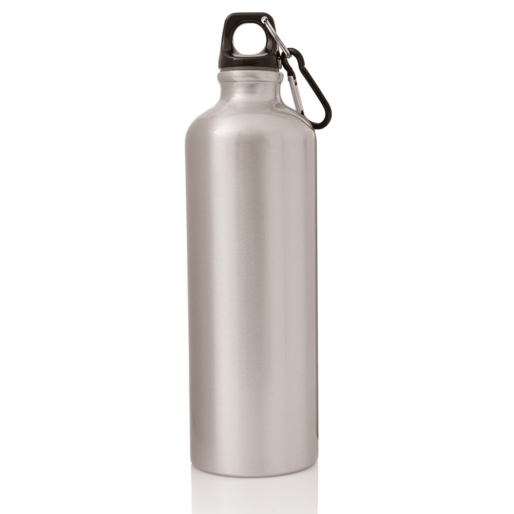 Gourde 770 ml Mousqueton Argent