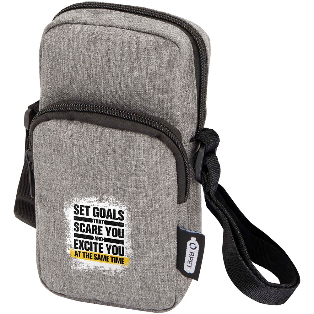 Ross Handytasche aus recyceltem GRS-Material heather grau
