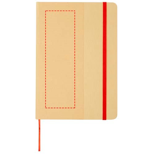 Nelida A5 Hardcover Notizbuch aus recyceltem Karton rot