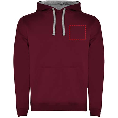 Sweat à capuche Urban pour homme Marron, Marl Grey