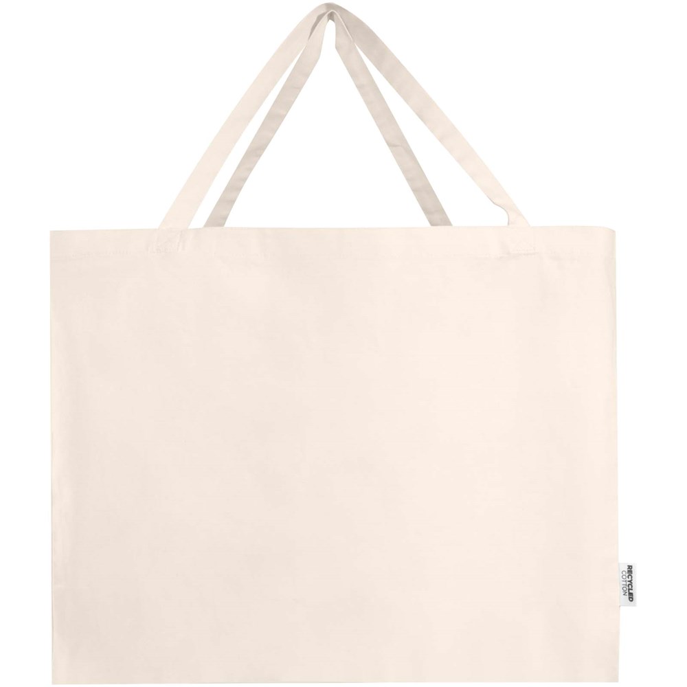 Odessa 220 g/m² Baumwoll Tragetasche aus GRS recycelter Baumwolle 40L natur