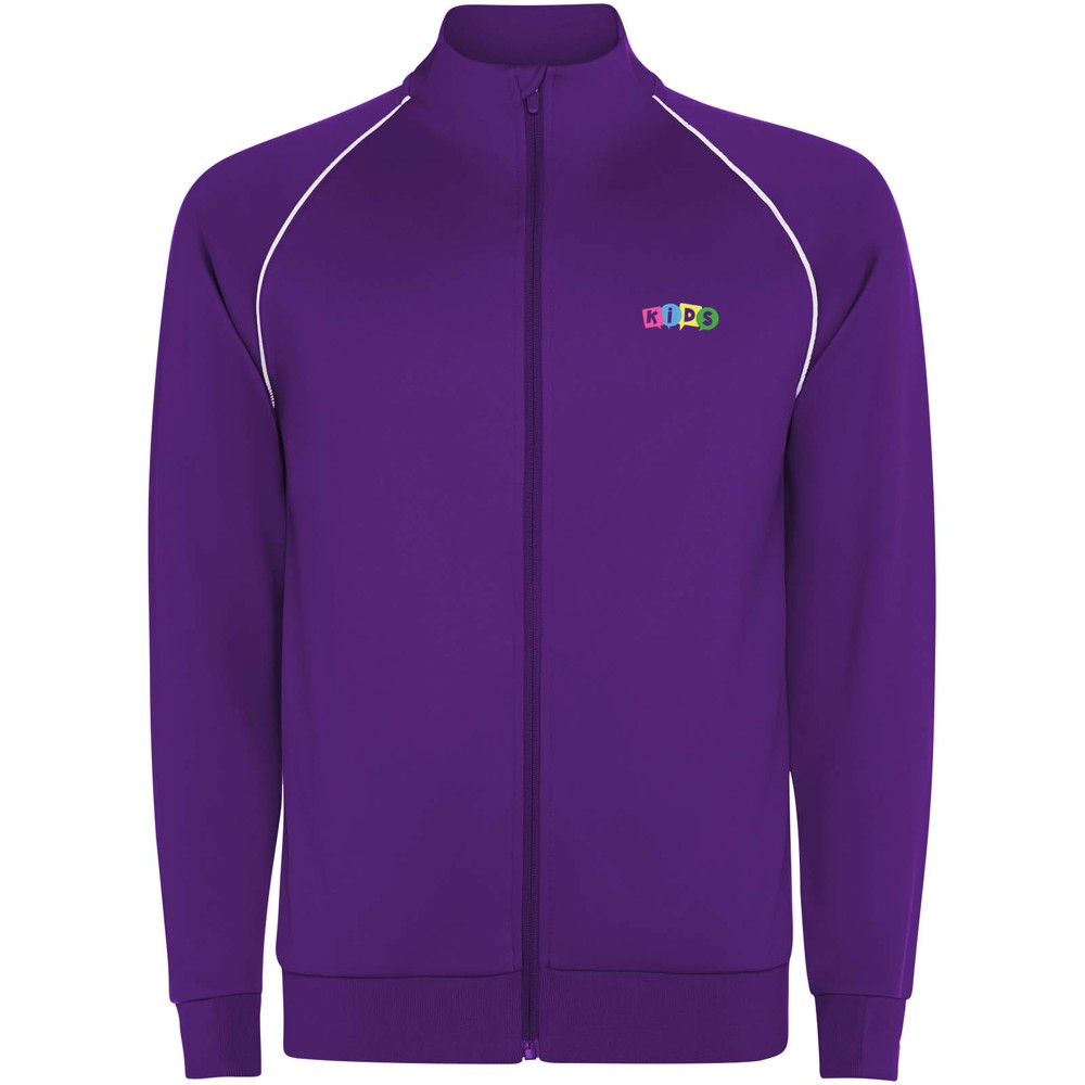 Valier Kinder Sweatshirt mit durchgehendem Reissverschluss malve