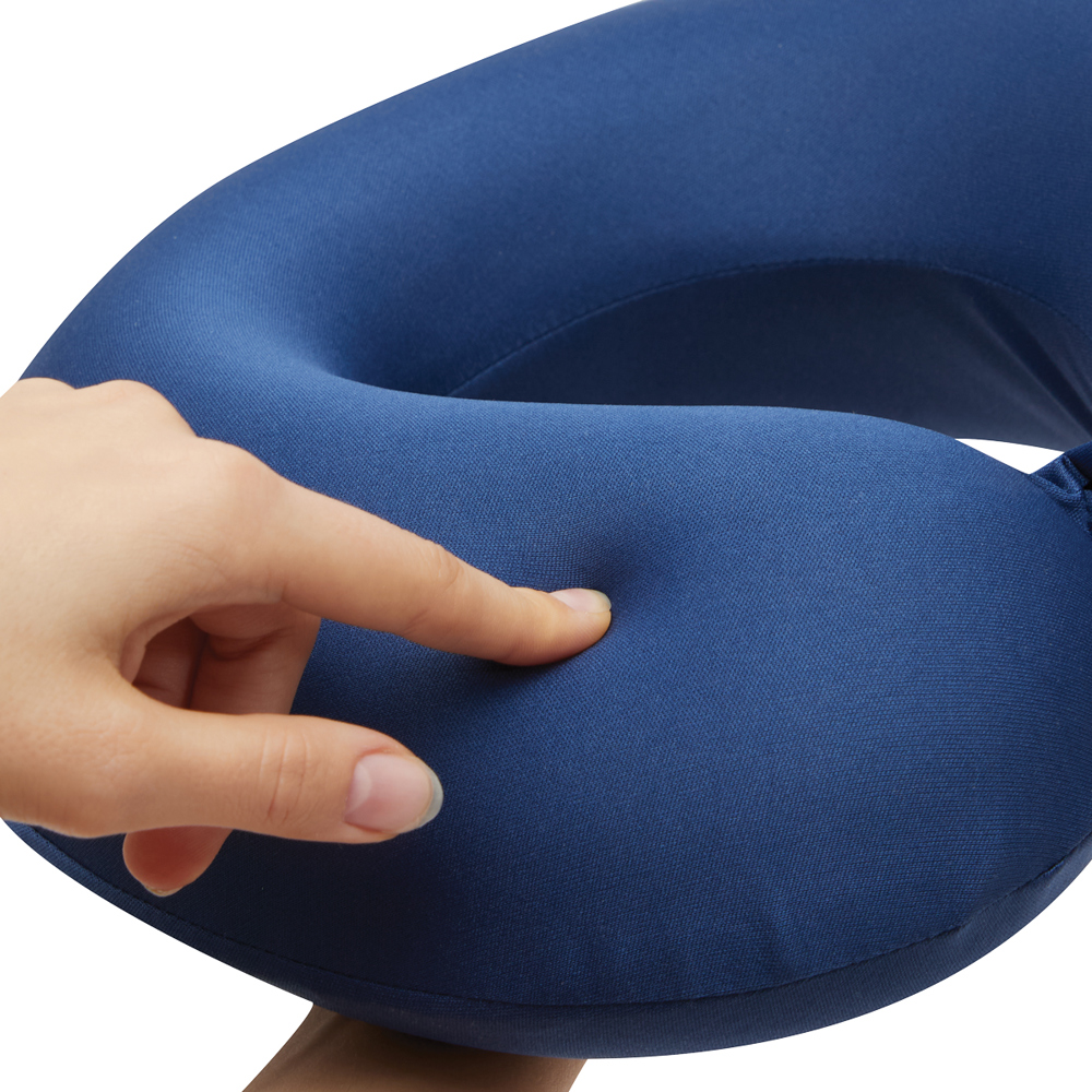 Nackenkissen Memory-Foam blau
