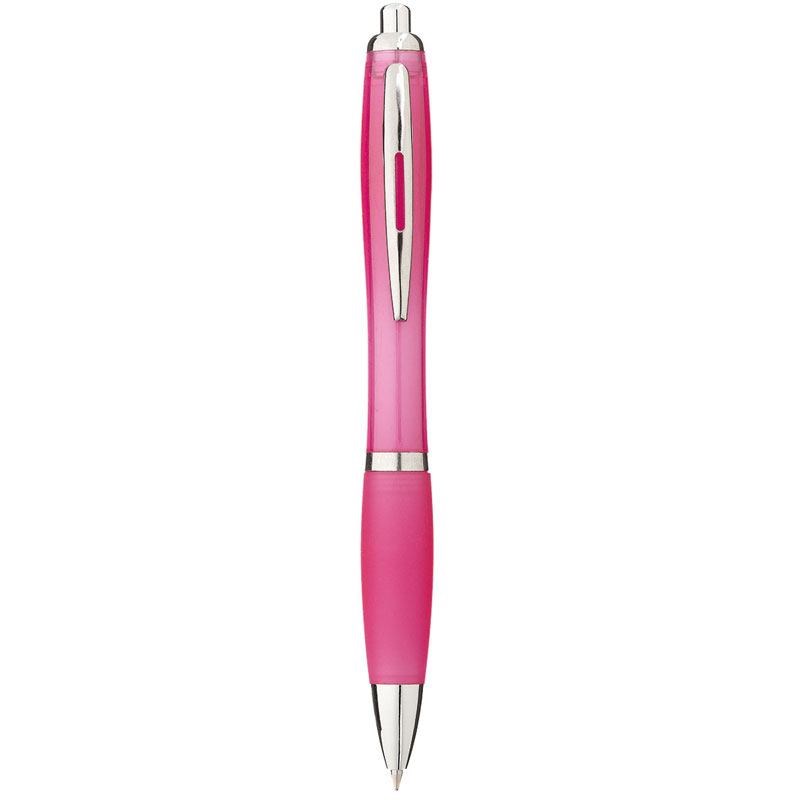 Stylo à bille transparent Nash Rose