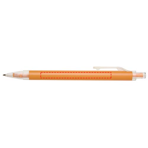Ensemble comprenant un cahier en papier recyclé Spectrum A5 et un stylo à bille orange