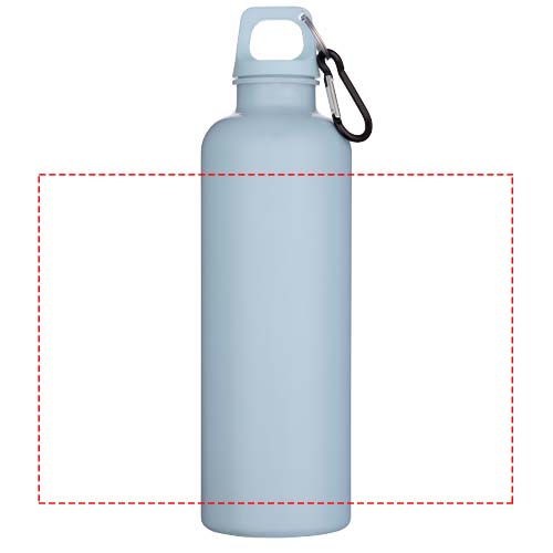 Bouteille d’eau Oregon de 750 ml en plastique recyclé uni certifié RCS avec mousqueton Bleu nuage