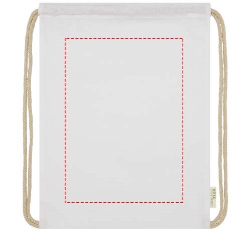 Orissa 140 g/m² Turnbeutel aus Bio-Baumwolle 5L weiss