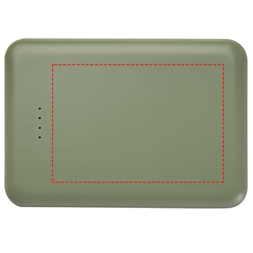 Asama 5000 mAh Typ-C Powerbank aus recyceltem Kunststoff heather grün