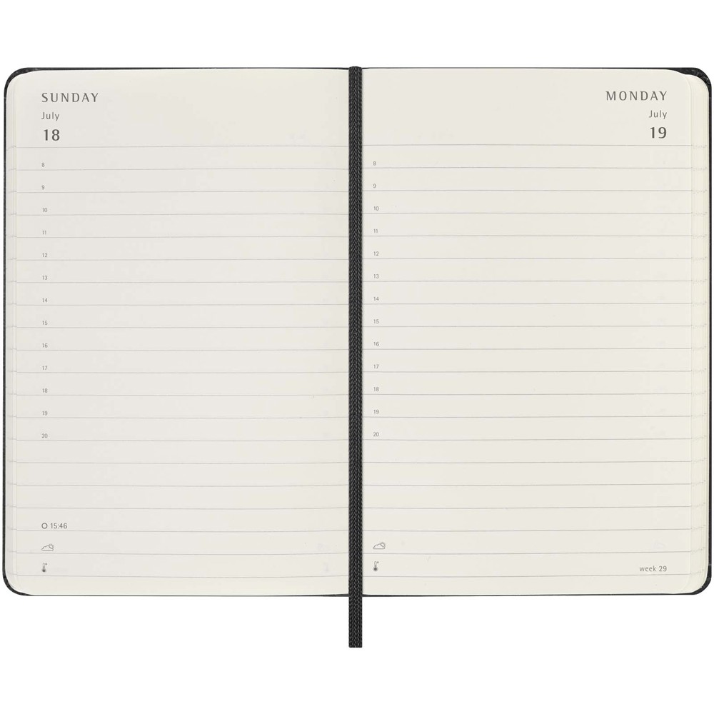 Moleskine Hardcover 12 Monate Tageskalender , Pocket-Format