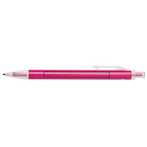 Stylo à bille Spectrum en aluminium recyclé (encre bleue) rose