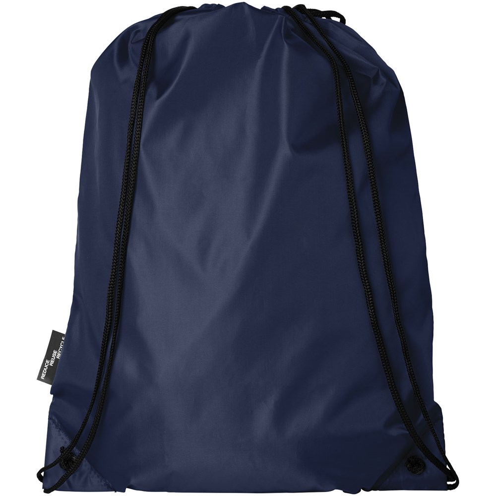 Sac à dos RPET Oriole avec cordon de serrage 5L Marine