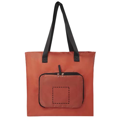 Sac shopping pliable EcoFold de 16 L en RPET Brique