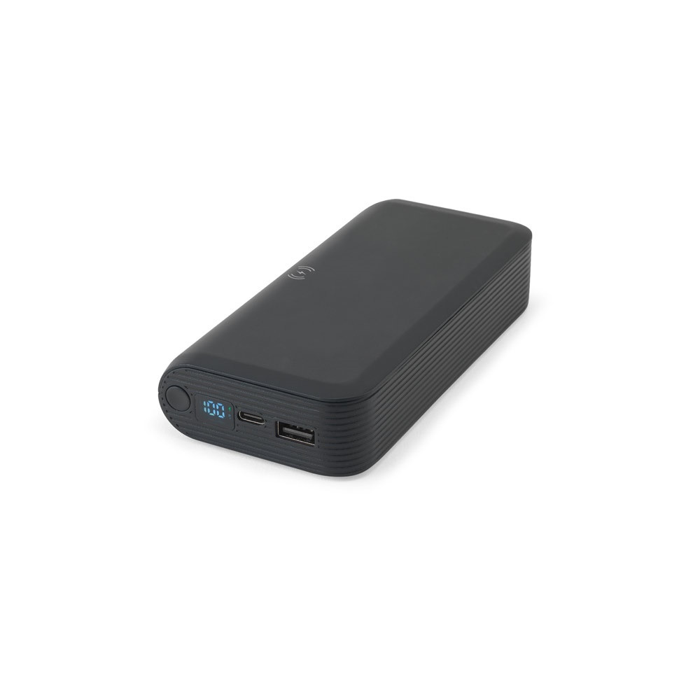 BECKER 20. 20'000 mAh Powerbank aus recyceltem ABS (100% rABS) mit 15W superschnellem kabellosem Lad