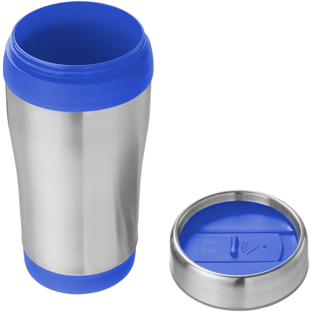 Elwood 410 ml RCS-zertifizierter Isolierbecher aus recyceltem Edelstahl blau