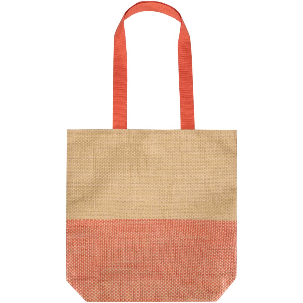 Sac fourre-tout en papier paille Rhythm, 10 L Brique