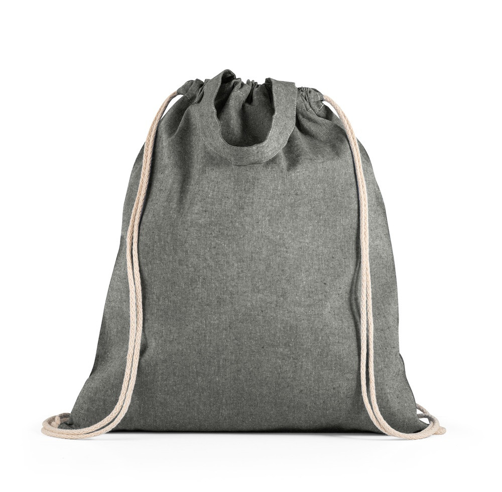 RISSANI. Tragetasche/Turnbeutel (2in1) aus recycelter Baumwolle (70%) und polyester (30% rPET) (140