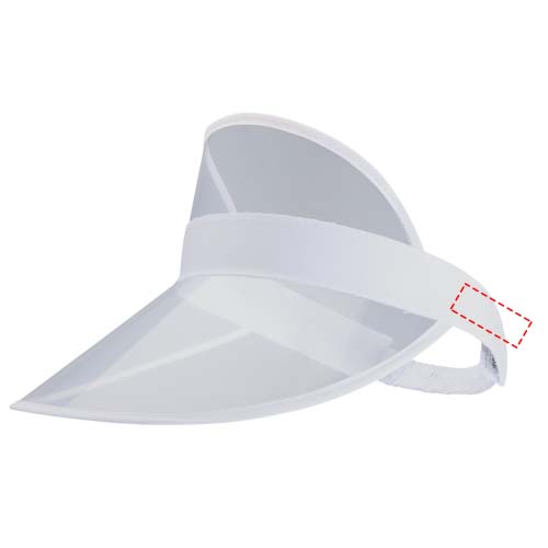Bright Kappe mit transparentem Schirm weiss