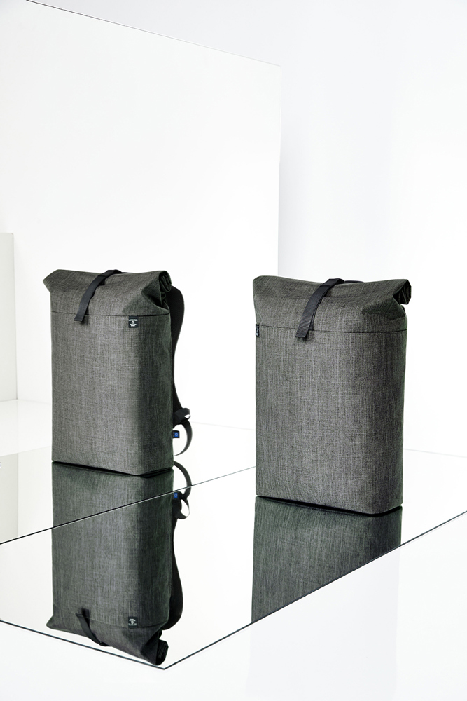 Notebook-Rollrucksack EUROPE Gris mélangé