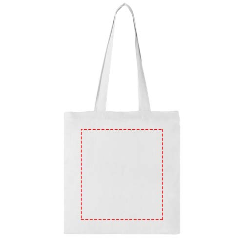 Sac shopping coton Carolina 100 gr/m² 7L blanc
