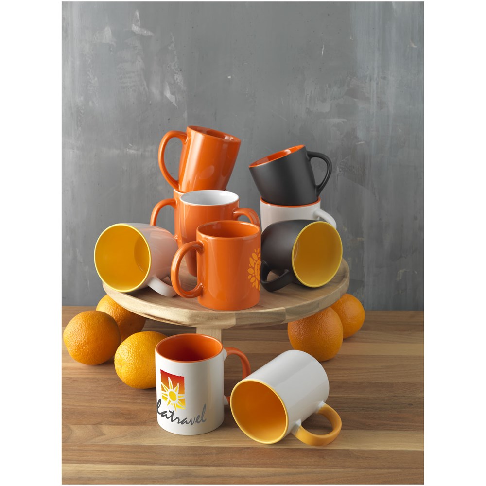 Mug Riviera 340ml Noir, Orange