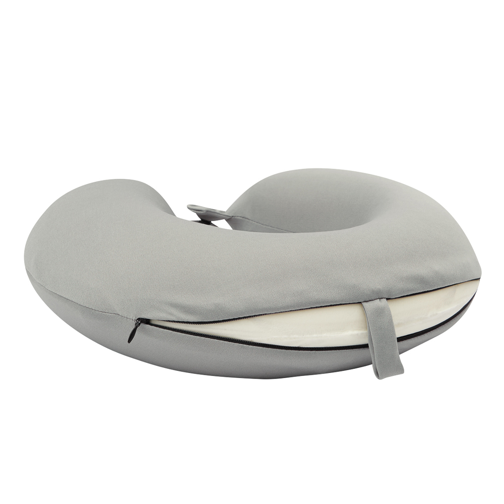 Nackenkissen Memory-Foam grau