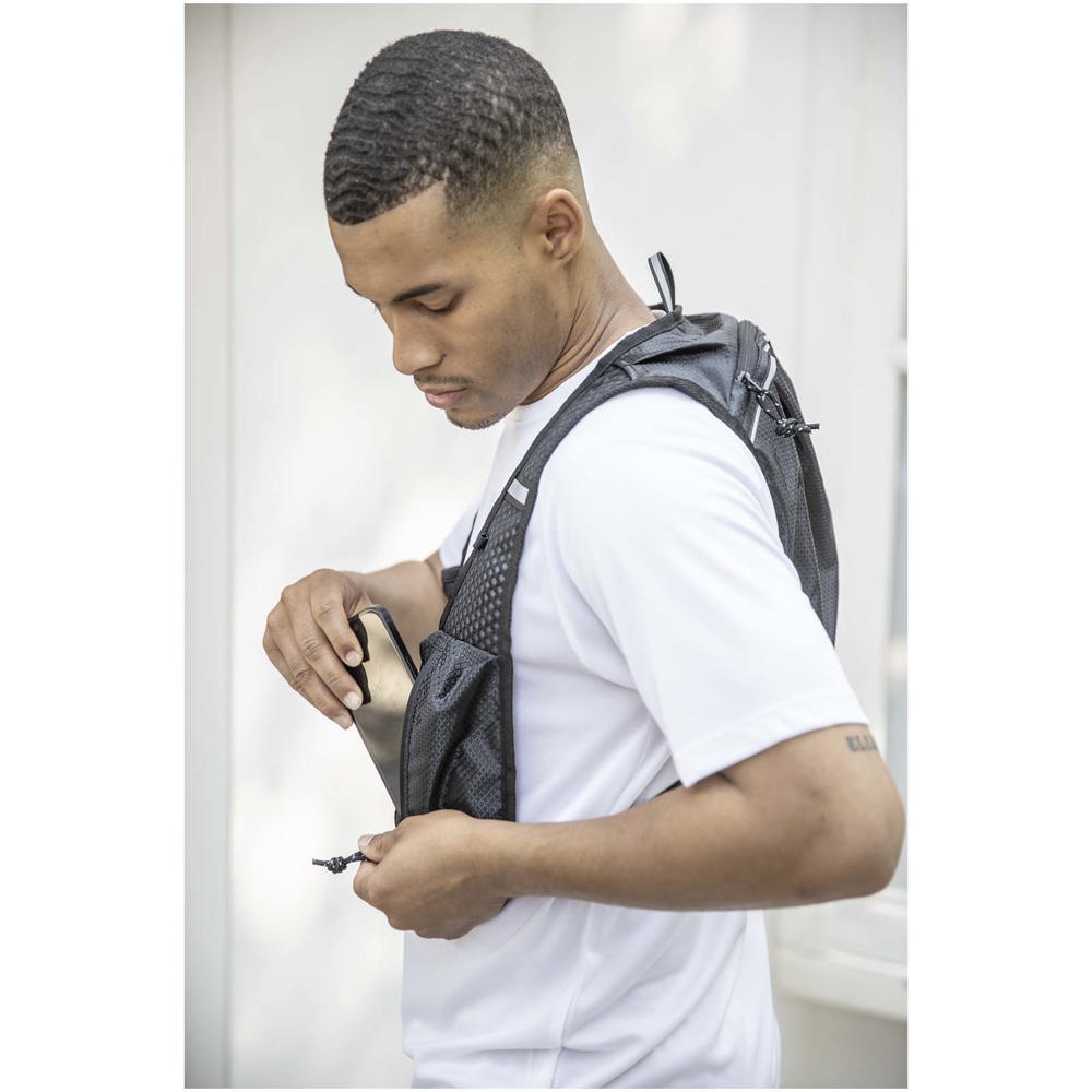 Gilet de course Nomad de 5 L en matériaux recyclés certifiés GRS avec système d’hydratation Marine
