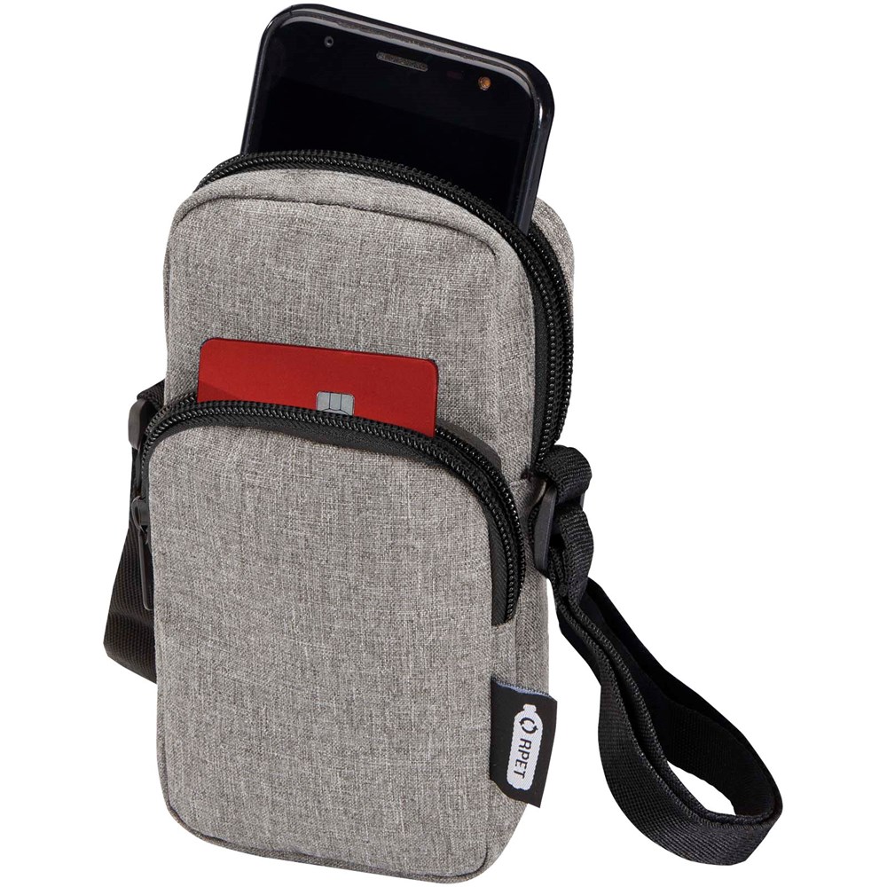 Ross Handytasche aus recyceltem GRS-Material heather grau