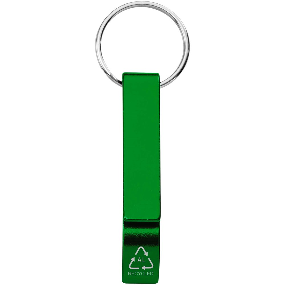 Tao Schlüsselanhänger mit Flaschen- und Dosenöffner aus recyceltem RCS Aluminium grün