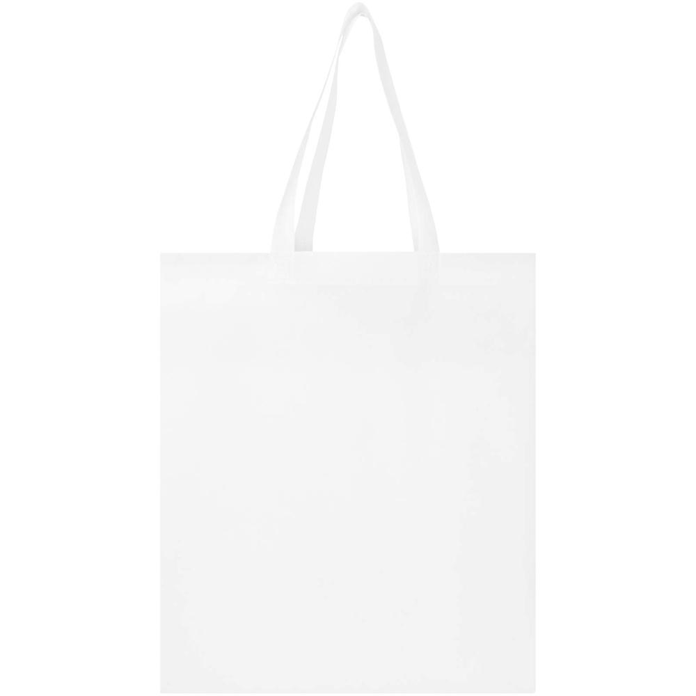 Sac shopping à soufflets EcoSeal non tissé recyclé et certifié GRS de 12 L Blanc
