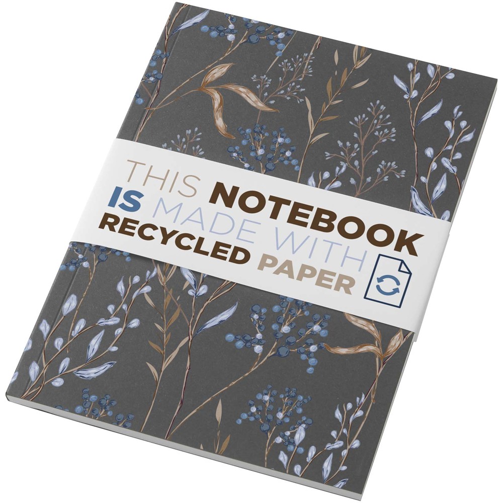 Novella Austen Colours A5 Softcover Notizbuch aus Recyclingmaterial – 50 Blatt kohle