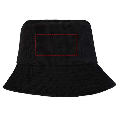 Howson Sonnenhut aus recyceltem Cord schwarz